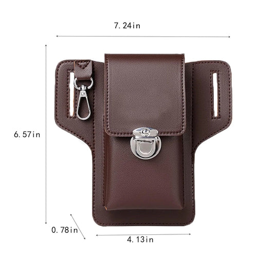 Buy 1 get 1 Free Belt Phone Pouch Cell Phone Belt Holder for Men Cell Phone Holster Belt Clip Phone Case for Women and Men