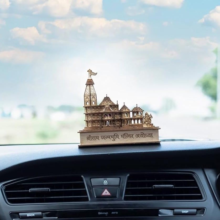 Ram Mandir Ayodhya Model for Car Dashboard